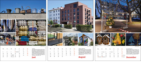 Kassel-Kalender 2021, Kassel Ansichten: 
                      3 Monatsblätter u.a. mit Motiven zum Thema Gebraucht, Architektur am Möncheberg und Weihnachtsstimmung